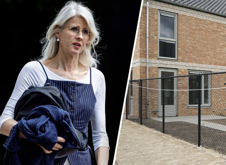 Mona keizer met een huis als foto