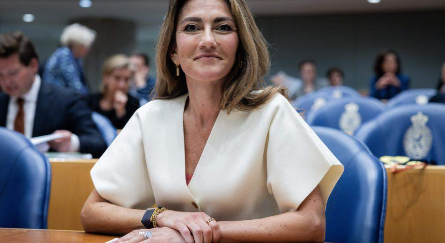 VVD leider Dilan lacht