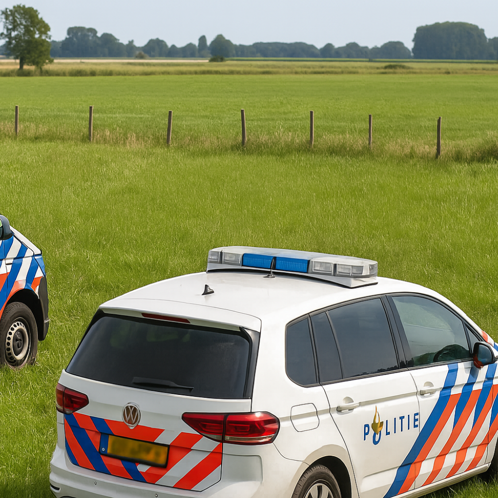 Politie lost gericht schot tijdens spectaculaire achtervolging in weiland bij Maassluis