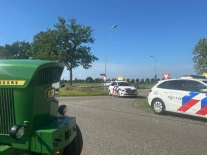 Politie aanwezig bij een melding