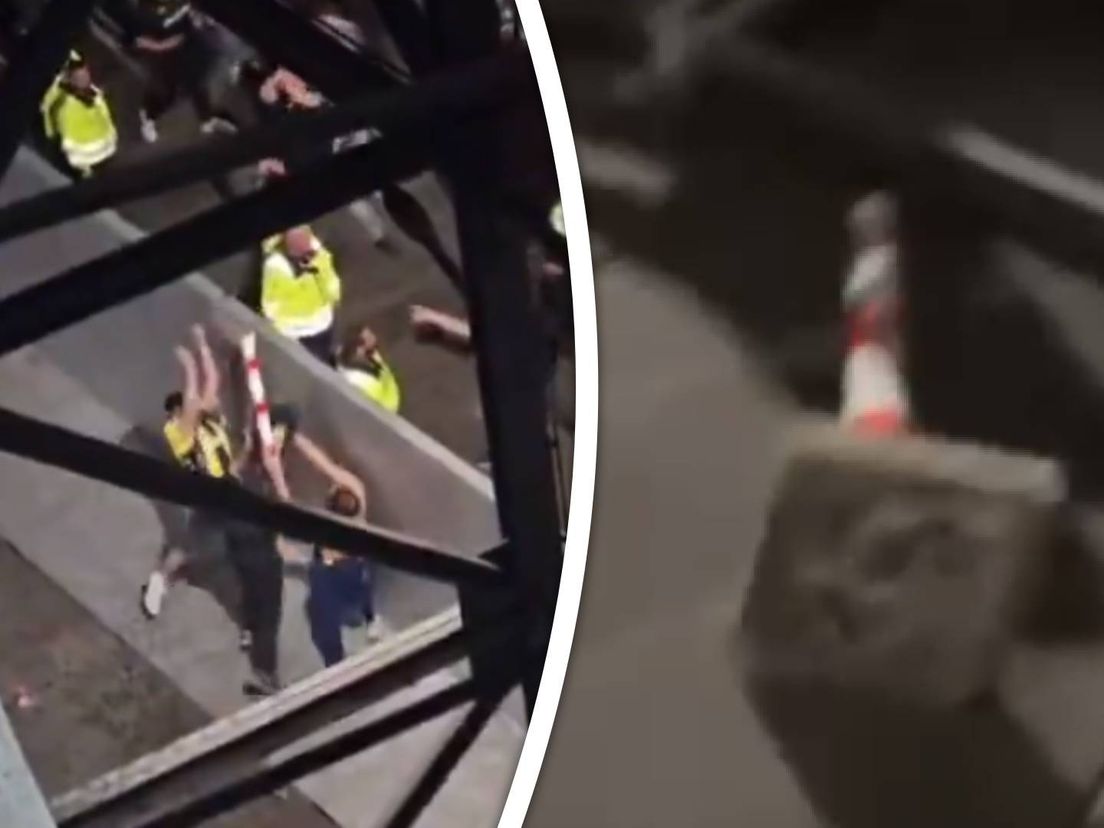 Feyenoord supporters hebben ruzie