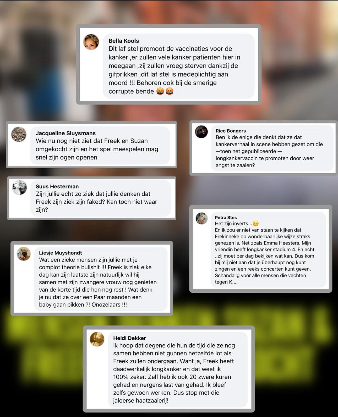 Freek zwaar ziek, maar complotdenkers slaan door: “Toneelstukje voor de vaccinlobby!”