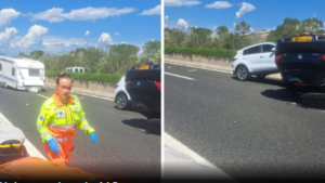 Ongeluk in Italie op de snelweg