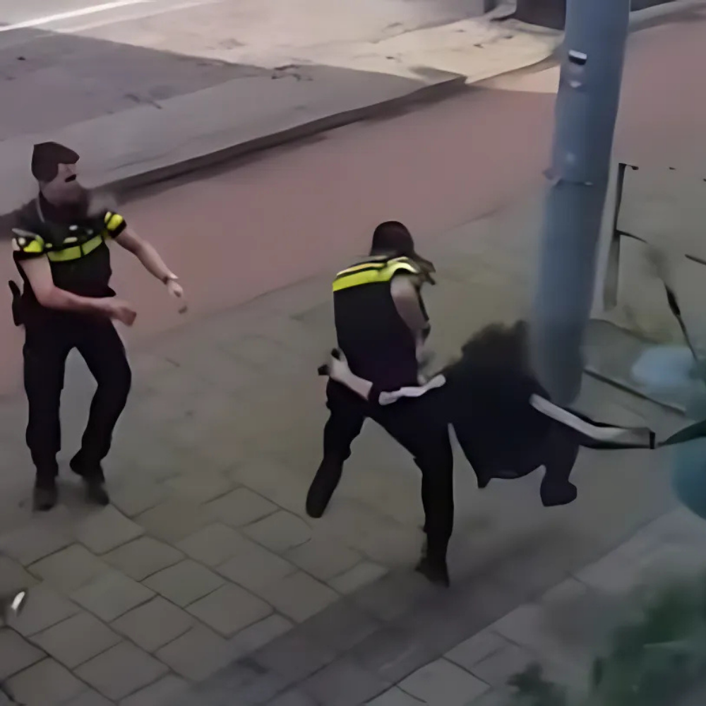 Gewapende man dacht weg te komen… tot deze agent hem vliegend naar de stoep werkt!