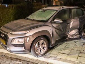 Auto beschadigd na een ongeluk