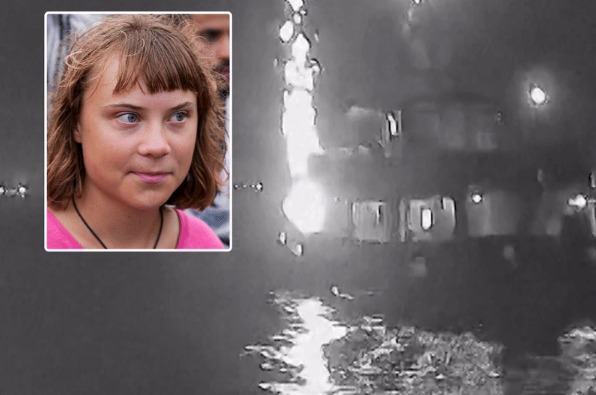 Nieuwe beelden: Israëlische droneaanval op schip met Greta Thunberg