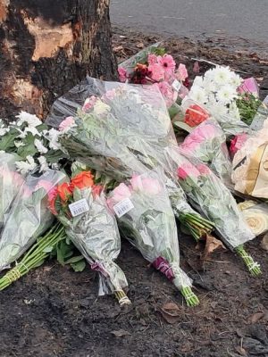 Mensen rouwen op plek waar auto vol jongeren crashte: ‘Zo’n gruwelijke dood en zulke jonge mensen’