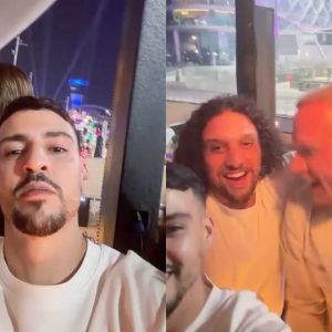 Terwijl justitie zijn Bentley afpakt… feest Ali B ongestoord met Boef in Abu Dhabi bij de formule 1