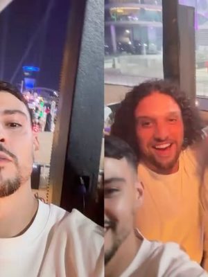 Terwijl justitie zijn Bentley afpakt… feest Ali B ongestoord met Boef in Abu Dhabi bij de formule 1