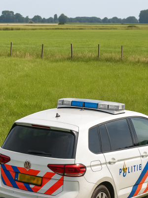 Politie lost gericht schot tijdens spectaculaire achtervolging in weiland bij Maassluis