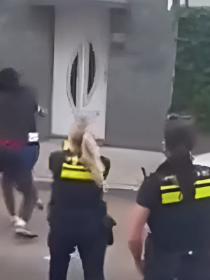 Straatruzie escaleert: man krijgt taser en piept als een klein meisje