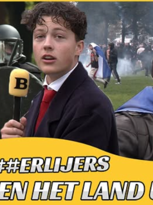 Verslag van journalist Bender: politiebusje rijdt in op menigte Malieveld