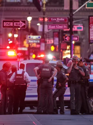 Vijf doden, onder wie politieagent en schutter, bij schietpartij in wolkenkrabber Manhattan
