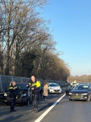 Ongeval met vier auto’s op de A2 zorgt voor flinke verkeershinder