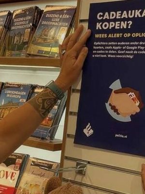 Politie waarschuwt voor nieuwe vorm van cadeaukaartfraude