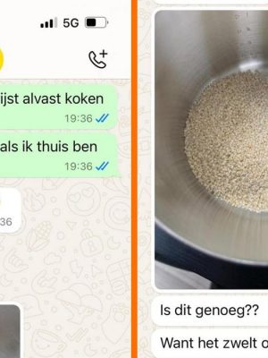 Vrouw heeft vertraging en vraagt vriend om eten te maken – dat liep volledig anders dan gedacht!