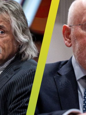 Derksen botst met Timmermans over uitsluiting van Wilders: “2,5 miljoen kiezers zet jij buiten de deur”